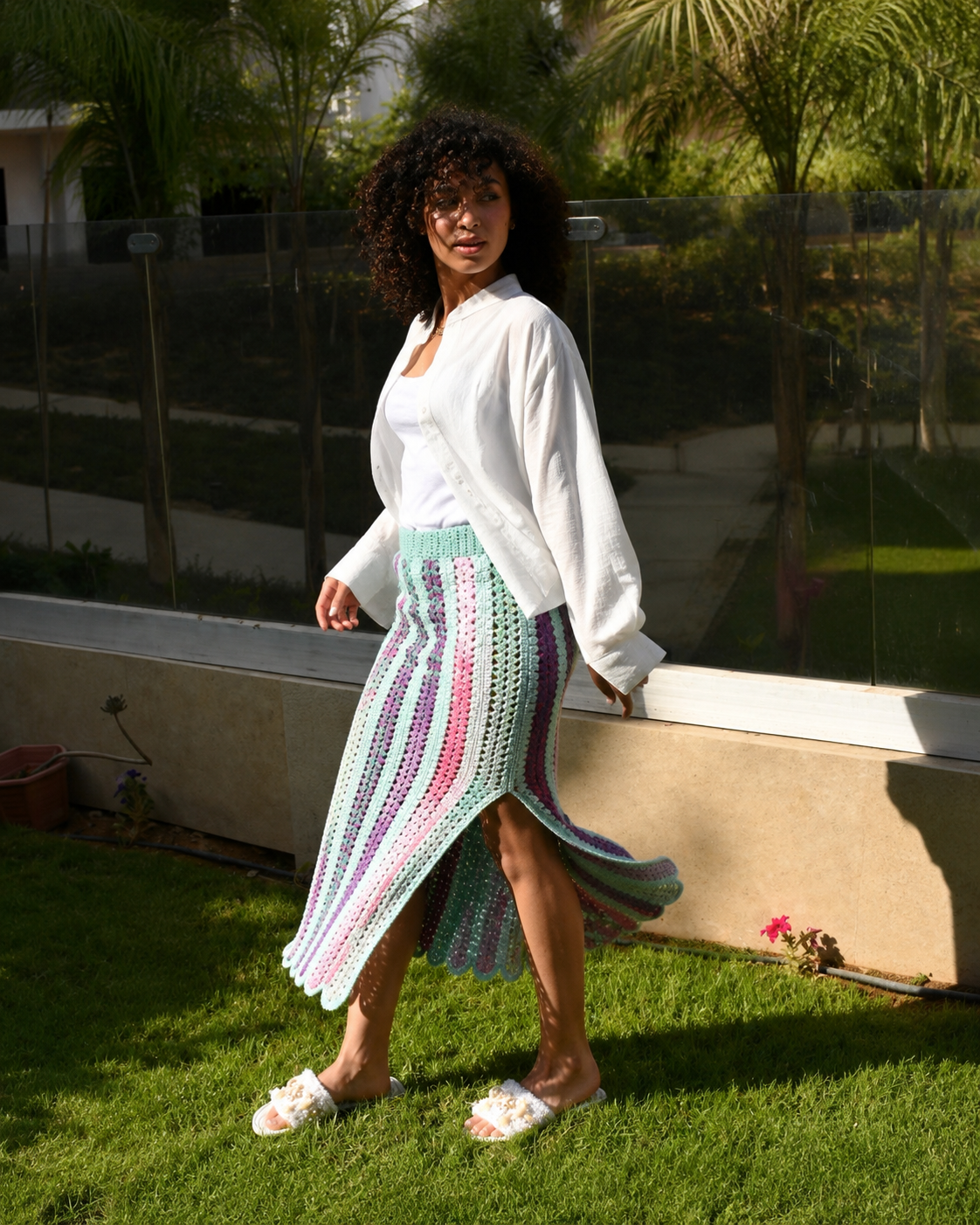 Whimsy Wave Crochet Skirt