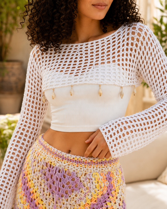 Shell Breeze Crochet Cover-Up